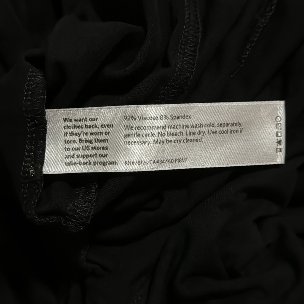 Eileen Fisher Stretch Viscose Jersey Wide Leg Crop Jumpsuit Black Sleeveless-XL - Picture 8 of 8